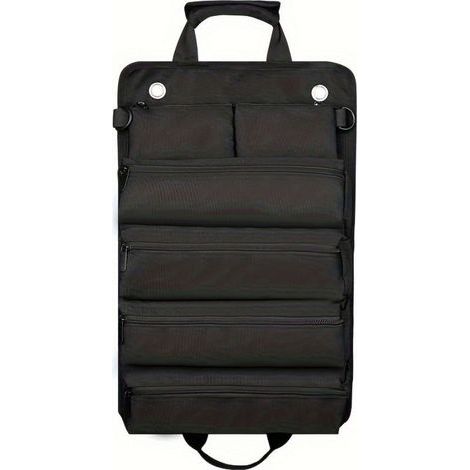 Diese Werkzeugtasche zum Aufrollen ist robust, langlebig, tragbar und faltbar. Sie verfügt über mehrere kleine Fächer und eignet sich ideal als Geschenk. Perfekt für Väter, Kinder und den ganzen Haush (1/5)