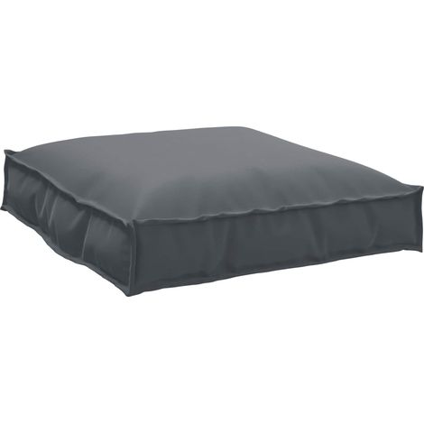 Kissen Anthrazit 70 x 70 x 12 cm Oxford-Stoff