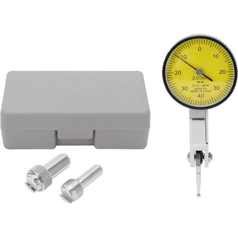 Dial Test Indicator 0mm 40mm 0mm Range 0.01mm Accuracy Precise Yellow Dial Test Indicator Gauge