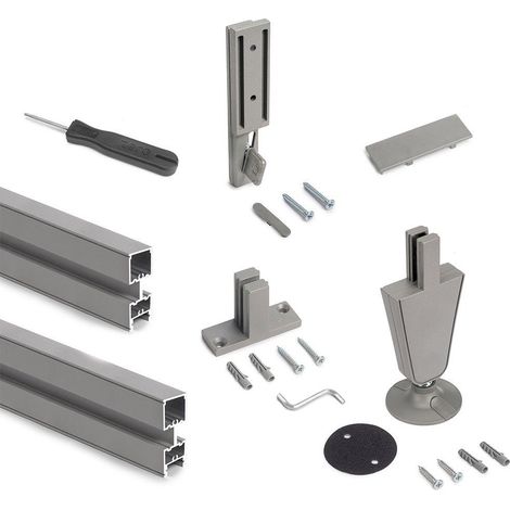 Kit Strutture Zero grigio pietra testurizzato Emuca