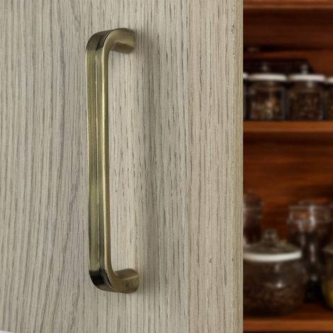 Ouvre&Déco – Poignée de meuble CAB, laiton antique entraxe 96 mm