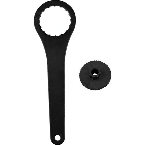 Llave de tubo para pedalier de bicicleta de aleación de aluminio, herramienta de reparación e instalación, llave de 16 dientes. (1/5)
