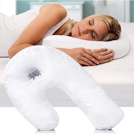 Oreiller cervical en forme de U, oreiller latéral pour adulte, oreiller en mousse à mémoire de forme avec soutien profilé en U (1/5)