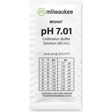 Milwaukee pH Kalibrierlösung 7,01 20 ml pH Eichlösung Kalibrierflüssigkeit (1/5)