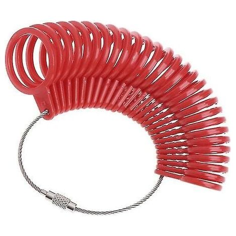 Ring Sizer Measuring Tool Finger Ring Size Gauge Ring Mandrel Standard Size Tool (1/4)