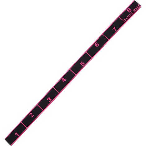 Bande de résistance pour yoga, danse latine, sangle de traction, ceinture élastique de fitness et d'étirement, rose et rouge numéro (1/5)