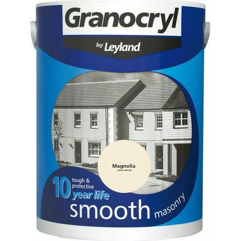 Granocryl Smooth Exterior Masonry Paint - 5L - Magnolia