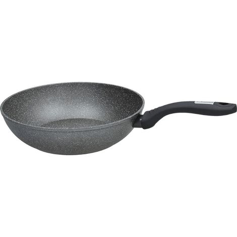 Mythos Wok 28 cm en aluminium gris