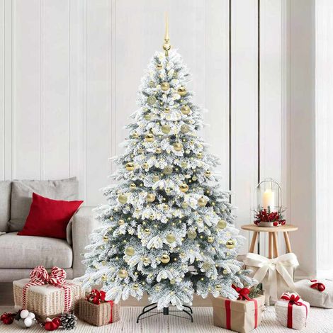vidaXL Árbol de Navidad artificial con 300 LED 210 cm PE y PVC (1/5)