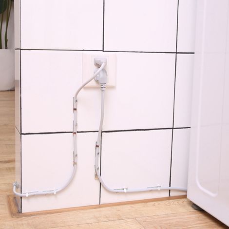 [Clips de Fixation Câbles] Set de 10 clips galvanisés adhésifs anti-feu, organisateur câbles universel pour bureau, maison, atelier (1/5)