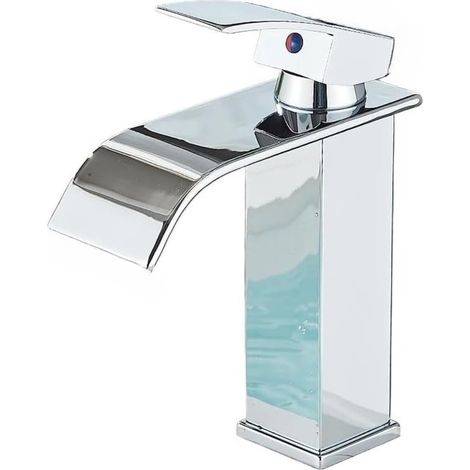 WASCHTISCHARMATUR Einzigen Griff Mixer Heißes Kaltes, Niedrig, Chrom