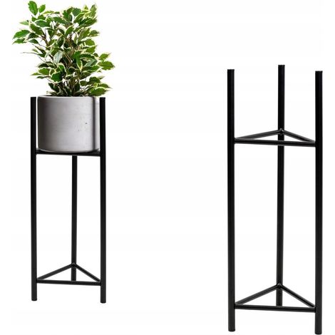 Supporto per vaso da fiori in metallo nero Loft Lizio M MAX. Vaso da fiori 26 cm (1/5)