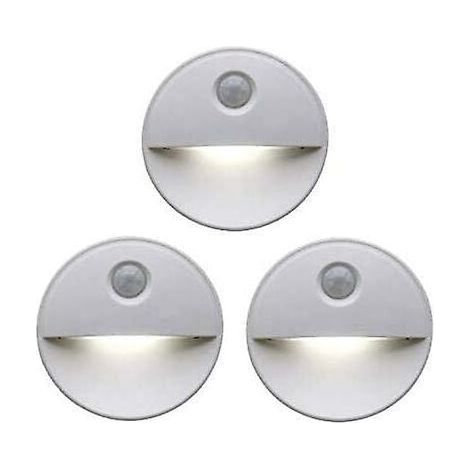 Veilleuse LED détecteur de mouvement Teinte induisant le sommeil grâce aux ampoules LED Fonctionnement sans fil Parfait pour les armoires de salle de bain, les escaliers et plus (1/4)