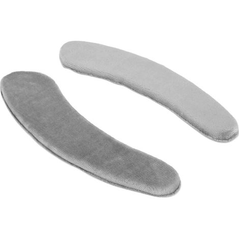 Housse de siège de toilette monobloc, lavable, réutilisable, 37 cm de long, en flanelle de coton, douce et confortable, grise. (1/5)