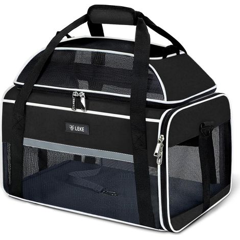 Sac de transport pour chiens et chats, extensible vers le haut, sac de transport pliable pour animaux domestiques de petite taille jusqu'à 7 kg, sac portable pour chiens pour la voiture (1/5)