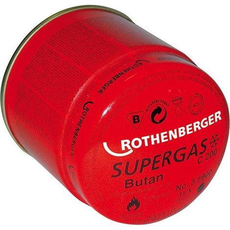 Cartouche perçable C 200 Supergas TSS 190 g 330 ml ROTHENBERGER (1/3)