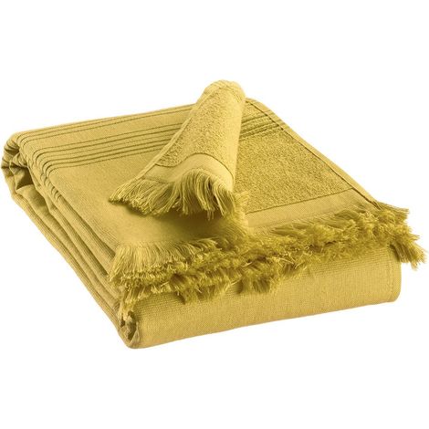 Drap de Hammam Cédrat Serviette de Plage et de Bain Fouta Multiusage 90 x 180 cm - PANGIVO (1/3)