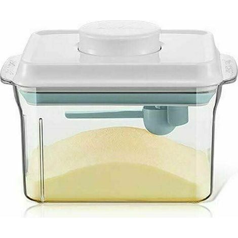 Stockage de lait en poudre, Boîte de lait en poudre, distributeur de lait en poudre avec grattoir et cuillère, Boîte de rangement pour aliments pour bébés pour céréales(1.7L)-Fei Yu (1/4)