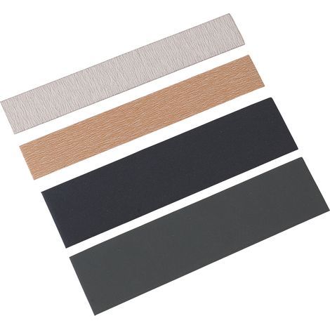 Barre de Nivellement pour Manche de Guitare, 4 Pièces avec Papier Abrasif, Outil de Luthier pour Réparation et Ponçage des Frettes M02519 15CM (1/5)