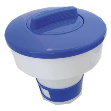 Distributeur de chlore flottant pour 4 galets – Compatible avec galets de 75 mm – Désinfectant chloré de piscine