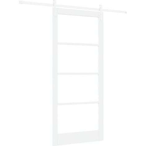 Maison Exclusive - Schiebetür ORKDAL Weiß 93 x 211 cm Massivholz