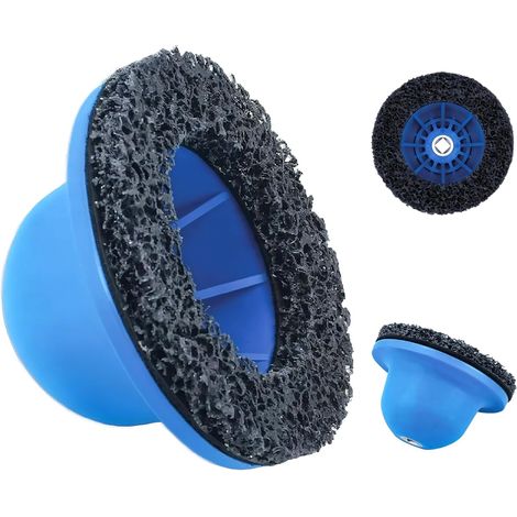 Meuleuse de Moyeu de Roue,Jeu de Brosses pour Moyeu de Roue de Voiture 150mm avec Entraînement Carré 1/2" pour Enlever la Rouille et la Saleté sur Les (1/5)