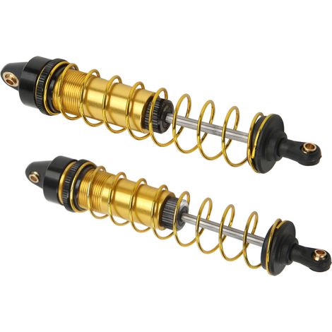 Verstellbarer hydraulischer Stoßdämpfersatz mit Federn für Axial SCX10 90046 AXI03007 1/10 RC Crawler, 115 mm gold. (1/4)