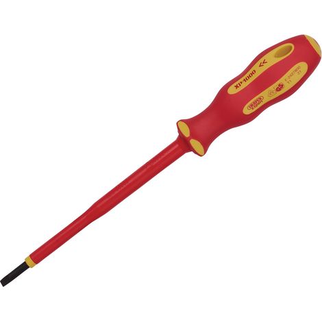 Draper XP1000 3.5x100mm Precision Flat-Head VDE Insulated Screwdriver Set (Model 64413) (1/2)