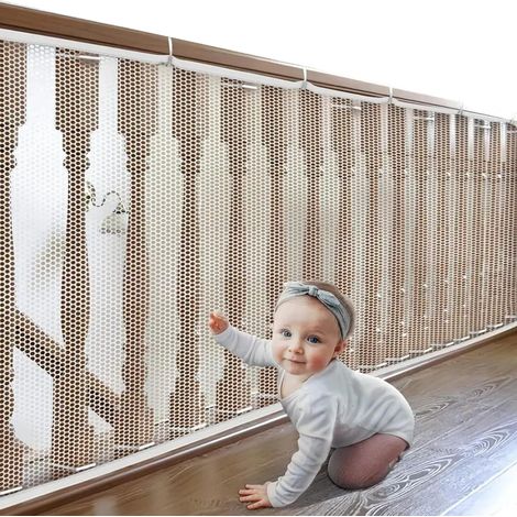 Filet Protection Enfant,Filet Securite Escalier,Filet Sécurité pour Enfants,Filet Securite Enfant en Maille,Bébé Filet de Protection pour Escalier et Balcon,pour Protéger Enfants,Animaux Domestiques (1/5)