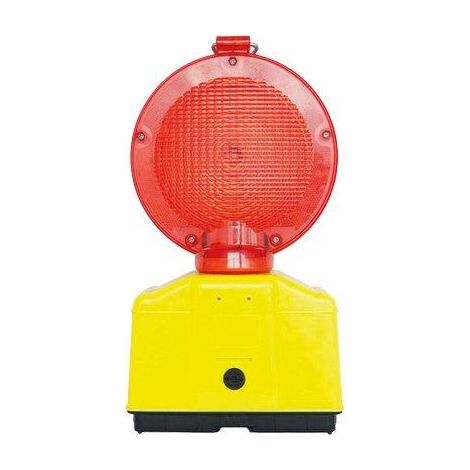 LAMPEGGIATORE CANTIERE  LUCE LED ROSSO POSTO 2 BATTERIE