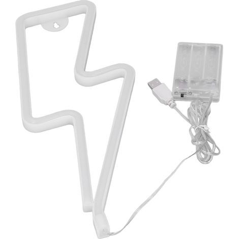 LED-Neonleuchte, dekorative Nachtlampe mit USB-Akku für Wand- und Raumdekoration, rosa Licht (1/5)