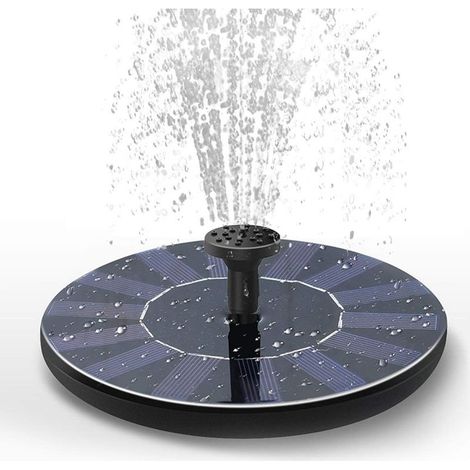 Mini fontaine solaire, kit de panneau solaire autonome pour jardin, piscine et extérieur (1/5)