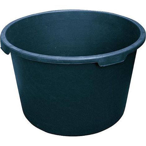 Seau a mortier 90L noir - bord large emballage : 3 pces