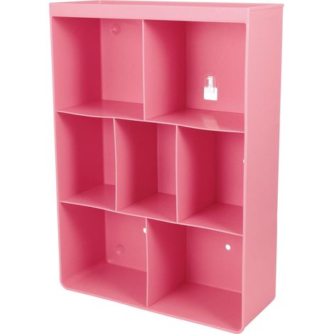 Étagère murale adhésive en polypropylène avec compartiments pour la cuisine et salle de bain, (1/5)