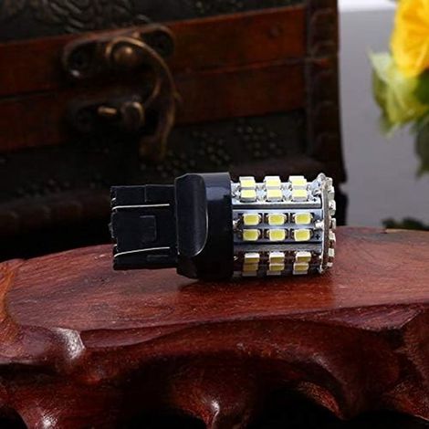 Adecuadas para luces de marcha atrás e intermitentes, bombillas LED blancas 7443 de 64 SMD y 6000 K: ¡iluminación potente seguridad carretera (1/2)