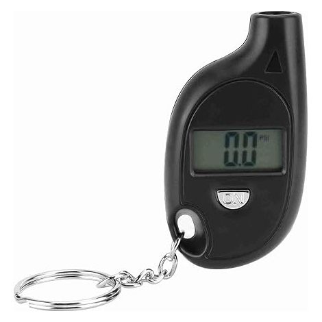 Mini testeur de pression de pneu numérique LCD 5-150 PSI avec porte-clés (1/5)