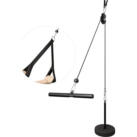 Cable Poulie Musculation Tirage LAT Pulldown Machine Systeme Kit Corde Poulie Haute Triceps Entraînement Force Bras (1/5)