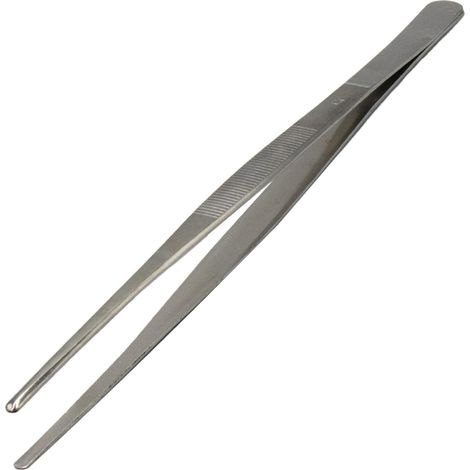 Pince à Épiler de Cuisine en Acier Inoxydable - Pince à Épiler Extra Longue avec Pointe Dentelée de Précision pour la Cuisine, l'Aquariophilie, les Travaux de Jardinage etc (1/5)