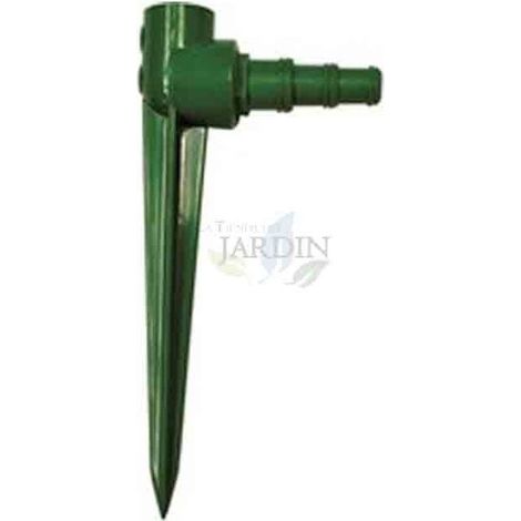 Pincho Plástico Porta Aspersor 1/2'', Base Riego para Aspersores de Jardín
