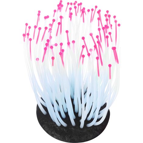 Plante de corail artificielle vive, ornement pour Aquarium sous-marin, veilleuse rouge (1/5)