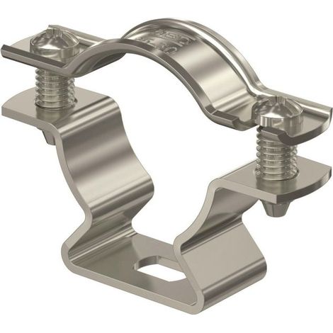 OBO Bettermann Abstandschelle mit Langloch 25-30mm Edelstahl, rostfrei A2 1.4301, 20 Stück, 1362988 (1/4)