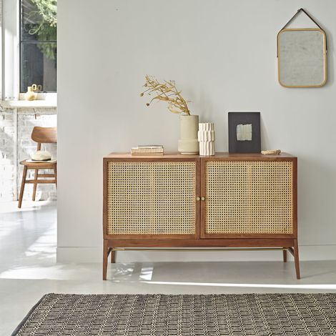Commode en acacia massif 120 cm (1/5)