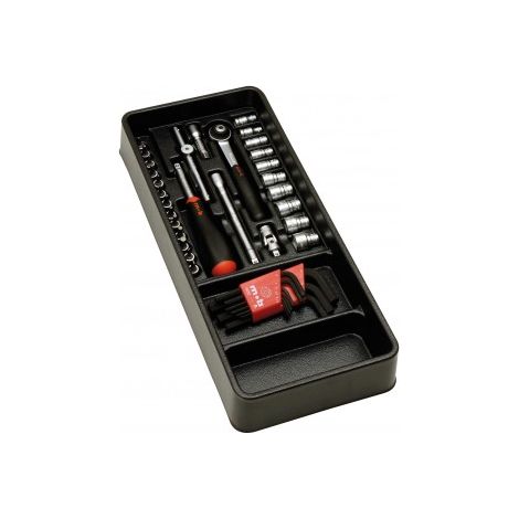 MOB - Module de douilles et cliquets 1/4'' 38 pièces - Réf: 9541038001 (1/3)