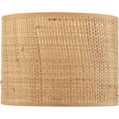 [NEUWERTIG] B-Ware Lampenschirm Hängeleuchte Abba E27 Rattan Ø20cm Höhe 15cm Lampe Leuchte braun (1/2)