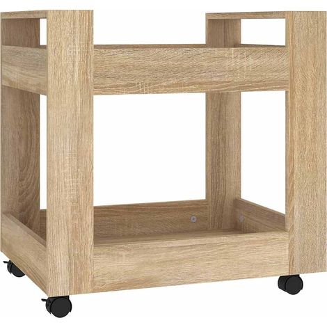 Maison Exclusive - Carrello Scrivania rovere sonoma 60x45x60 cm Legno Multistrato