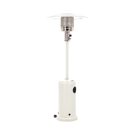 Poele a' champignons gaz Kasart air patio 80 cm blanc chauffage pour exte'rieur et inte'rieur