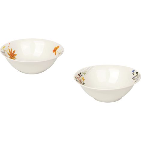1 Pezzo Insalatiera in Ceramica Lido Decorata 18 cm 3 Decori