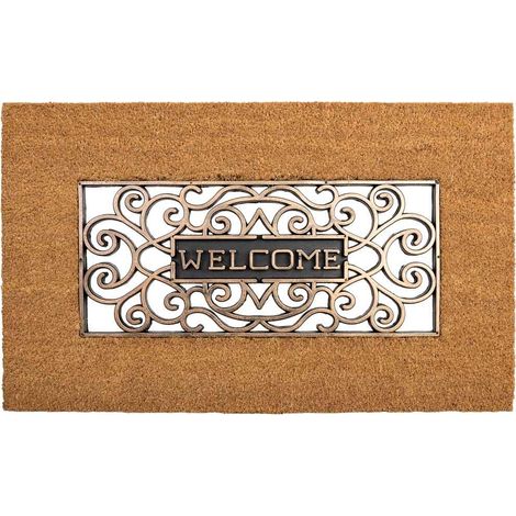 Felpudo de pvc y diseño goma marron 45x75 (1/5)