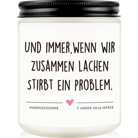 Bougie parfumée avec message pour petite amie, coulée à la main, cire de soja, parfum lavande