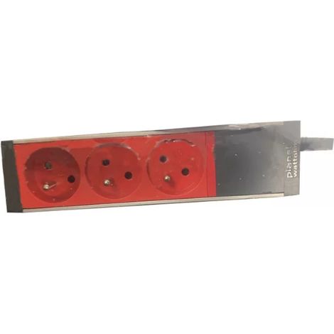 Planet-wattohm 39501 Triple socket recessed power supply unit 2P 16A 230V 3680W max